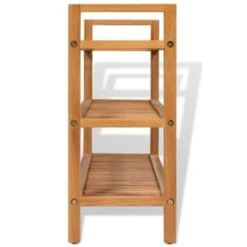 VidaXL Schoenenrek Met 3 Schappen 100x27x60 Cm Massief Eikenhout -VIDAL Salle De Bain Winkel 059b7a210fc942e6a9e29fbe31763ede