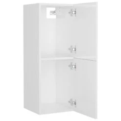 VidaXL Badkamerkast 30x30x80 Cm Spaanplaat Hoogglans Wit -VIDAL Salle De Bain Winkel 06125156d2dc4e9b9e284315c0d44285