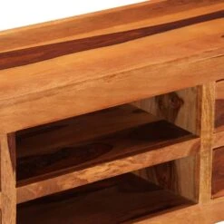 VidaXL Tv-meubel 110x30x40 Cm Massief Sheeshamhout -VIDAL Salle De Bain Winkel 09b22948c1014613aa0d369796fd2f06