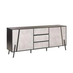 Beliani Sideboard BLACKPOOL - Grijs Spaanplaat