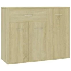 VidaXL Dressoir 88x30x70 Cm Bewerkt Hout Sonoma Eikenkleurig