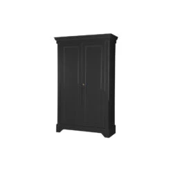 WOOOD Isabel Brocante Kast - Grenen - Zwart - 191x118x47 -VIDAL Salle De Bain Winkel 1000013673 0103