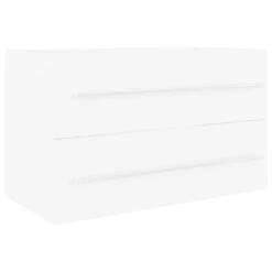 VidaXL Wastafelkast 80x38,5x48 Cm Spaanplaat Wit