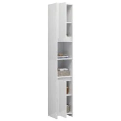 VidaXL Badkamerkast 30x30x183,5 Cm Spaanplaat Hoogglans Wit -VIDAL Salle De Bain Winkel 1000026555 0103