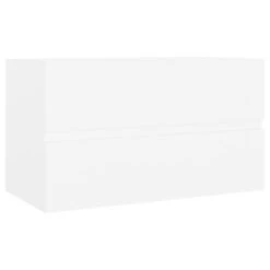 VidaXL Wastafelkast 80x38,5x45 Cm Spaanplaat Wit