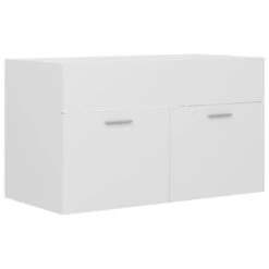 VidaXL Wastafelkast 80x38,5x46 Cm Spaanplaat Wit