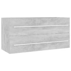 VidaXL Wastafelkast 100x38,5x48 Cm Spaanplaat Betongrijs