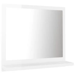 VidaXL Badkamerspiegel 40x10,5x37 Cm Spaanplaat Hoogglans Wit
