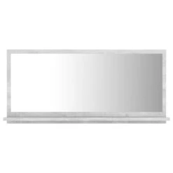 VidaXL Badkamerspiegel 80x10,5x37 Cm Spaanplaat Betongrijs