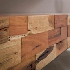 Hoyz - TV-meubel Mill - 180cm - Bruin - Acaciahout - 3 Lades -VIDAL Salle De Bain Winkel 1000028538 0103