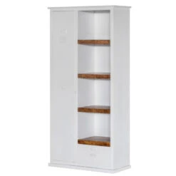 Giga Meubel Lockerkast Wit - Metaal - Hout - 95x42x200cm -VIDAL Salle De Bain Winkel 1000030894 0102