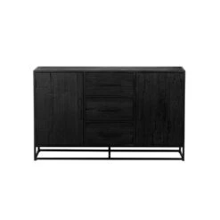 Giga Meubel Dressoir Zwart Hout - Metaal - Pure Black