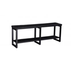 Giga Meubel Tv-meubel Zwart Hout - 160x40x60cm - Pure Black