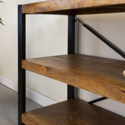 Industriële Wandkast Chris Mangohout - 40x120x80 Cm - Mangohout - Bruin -VIDAL Salle De Bain Winkel 1000041709 0102