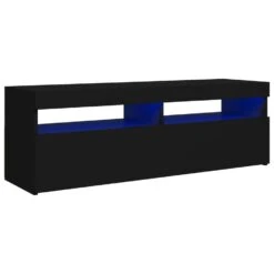 VidaXL Tv-meubel Met LED-verlichting 120x35x40 Cm Zwart