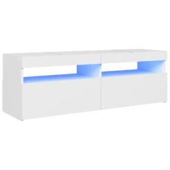 VidaXL Tv-meubel Met LED-verlichting 120x35x40 Cm Wit