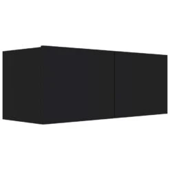 VidaXL Tv-meubel 80x30x30 Cm Bewerkt Hout Zwart