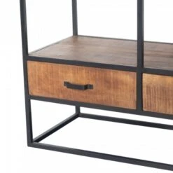 Giga Meubel Wandkast Mangohout - 4lades - 2deurs - 160x50x225 - Anne -VIDAL Salle De Bain Winkel 1000043008 0103