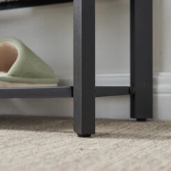 ACAZA Schoenenrek In Hout En Metaal, Vintage, 8 Paar Schoenen, Zwart / Bruin -VIDAL Salle De Bain Winkel 1000044337 0103