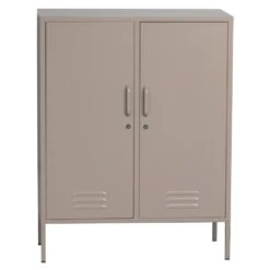 Giga Meubel Lockerkast Metaal Taupe - 85x40x110cm
