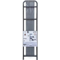 5five Schoenenrek - Zilver-zwart - 15 Paar - Metaal-kunststof 71x78cm -VIDAL Salle De Bain Winkel 1000045970 0102