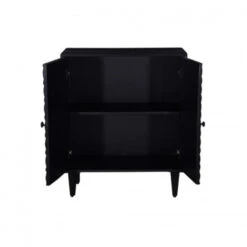 Giga Meubel Dressoir Zwart Mangohout - 73x38x85cm - Louis -VIDAL Salle De Bain Winkel 1000046082 0102