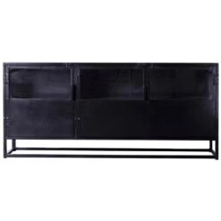 Giga Meubel Dressoir Zwart IJzer - 180x40x80cm - Urban Maat L
