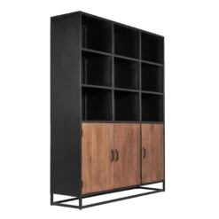 Giga Meubel Vakkenkast Mangohout - 180x45x215cm - Kast Nora XL -VIDAL Salle De Bain Winkel 1000046102 0102