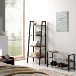 ACAZA Verzamelrek Voor 12 Paar Schoenen, Metaal, Zwart 5 ACAZA Verzamelrek Voor 12 Paar Schoenen, Metaal, Zwart -VIDAL Salle De Bain Winkel 1000046802 0101