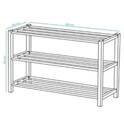 ACAZA Verzamelrek Voor 12 Paar Schoenen, Metaal, Zwart 7 ACAZA Verzamelrek Voor 12 Paar Schoenen, Metaal, Zwart -VIDAL Salle De Bain Winkel 1000046802 0103