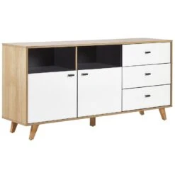 Beliani Sideboard ILION - Lichte Houtkleur Vezelplaat