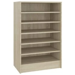 VidaXL Schoenenkast 60x35x92 Cm Spaanplaat Sonoma Eikenkleurig