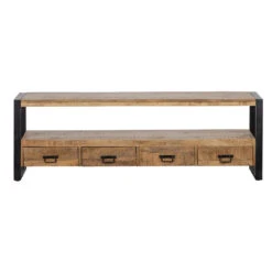 TV Meubel Fresno 180cm - Mangohout - Bruin - Rechthoekig -VIDAL Salle De Bain Winkel 1000052247 0102