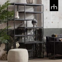 Vakkenkast Chicago Black 80cm - Mangohout - Zwart - Rechthoekig -VIDAL Salle De Bain Winkel 1000052254 0103