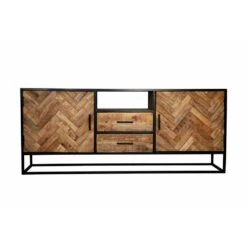 Dressoir Toronto 180cm - Mangohout - Bruin - Rechthoekig -VIDAL Salle De Bain Winkel 1000054618 0102