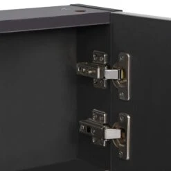 VidaXL Badkamerkast Met Spiegel En LED 89x14x62 Cm -VIDAL Salle De Bain Winkel 1000055814 0105