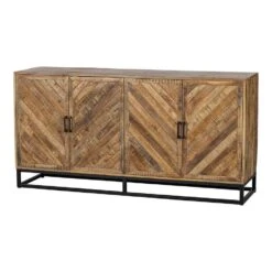 Dressoir Reno 180cm - Mangohout - Bruin - Rechthoekig -VIDAL Salle De Bain Winkel 1000057121 0102