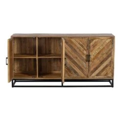 Dressoir Reno 180cm - Mangohout - Bruin - Rechthoekig -VIDAL Salle De Bain Winkel 1000057121 0103