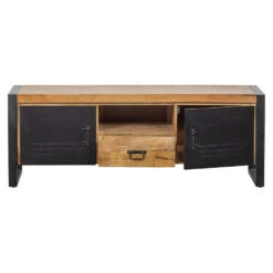 TV Meubel Birmingham 150cm - Mangohout - Bruin - Rechthoekig -VIDAL Salle De Bain Winkel 1000057123 0102