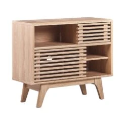 Beliani Sideboard CLEVELAND - Lichte Houtkleur Mdf