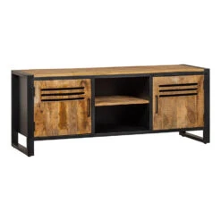 TV Meubel Henderson 150cm - Mangohout - Bruin - Rechthoekig -VIDAL Salle De Bain Winkel 1000058309 0103