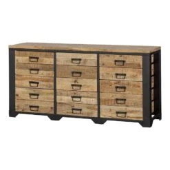 Dressoir El Paso 160cm - Mangohout - Bruin - Rechthoekig -VIDAL Salle De Bain Winkel 1000058329 0103