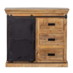 Dressoir Newark 120cm - Mangohout - Bruin - Rechthoekig