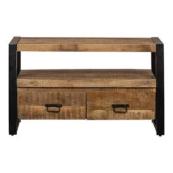 TV Meubel Fresno 120cm - Mangohout - Bruin - Rechthoekig