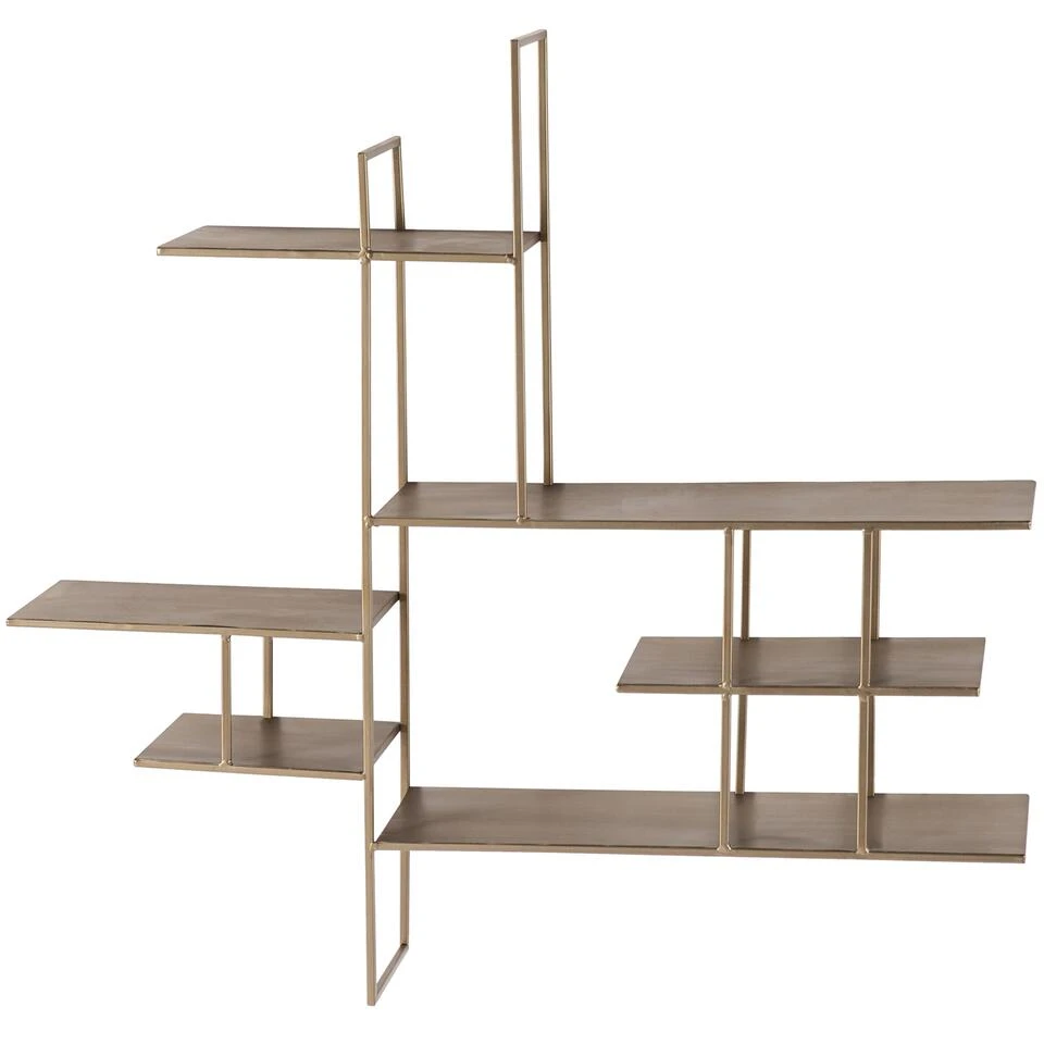 WOOOD Zach Wandkast - Metaal - Antique Grey - 87x91x17 1 WOOOD Zach Wandkast - Metaal - Antique Grey - 87x91x17