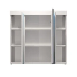 Hioshop Spiegelkast Devon Mdf - 3 Deurs - Wit -VIDAL Salle De Bain Winkel 1000062612 0111