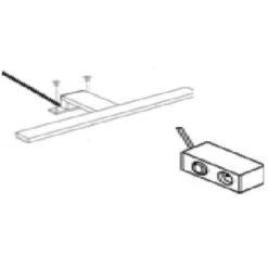 Hioshop Spiegelkast Nano Mdf - 1 Deurs - Wit -VIDAL Salle De Bain Winkel 1000062620 0110