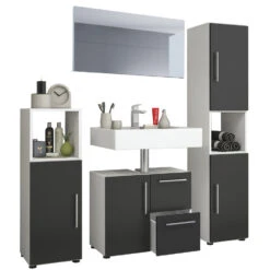 Hioshop Badkamer Flandu Mdf - Wit