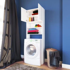 Hioshop Badkamerkast Jutas Mdf - Wit -VIDAL Salle De Bain Winkel 1000062804 0110