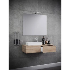 Hioshop Spiegel Gudas Mdf - Spiegel - Sonoma Decor -VIDAL Salle De Bain Winkel 1000062833 0110